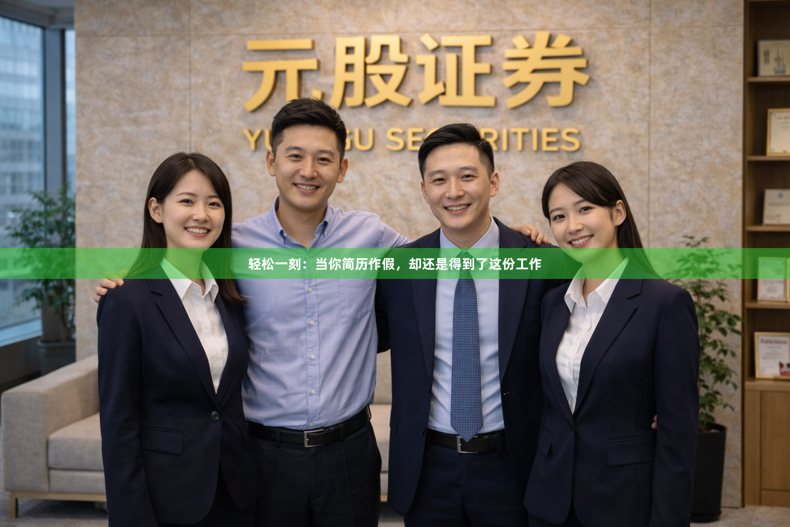 轻松一刻:当你简历作假,却还是得到了这份工作